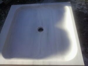 Placa de ducha de mármol